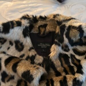Fabulous Furs Leopard Print Coat XL